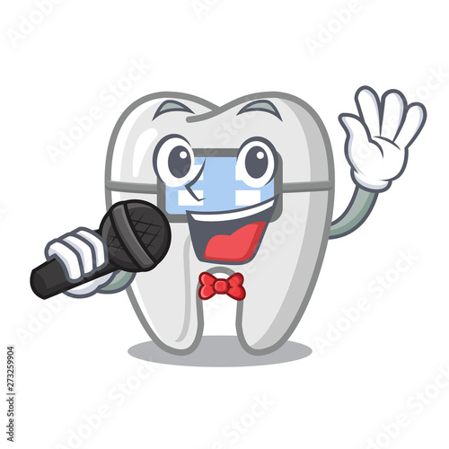 Singing braces in the a cartoon shape