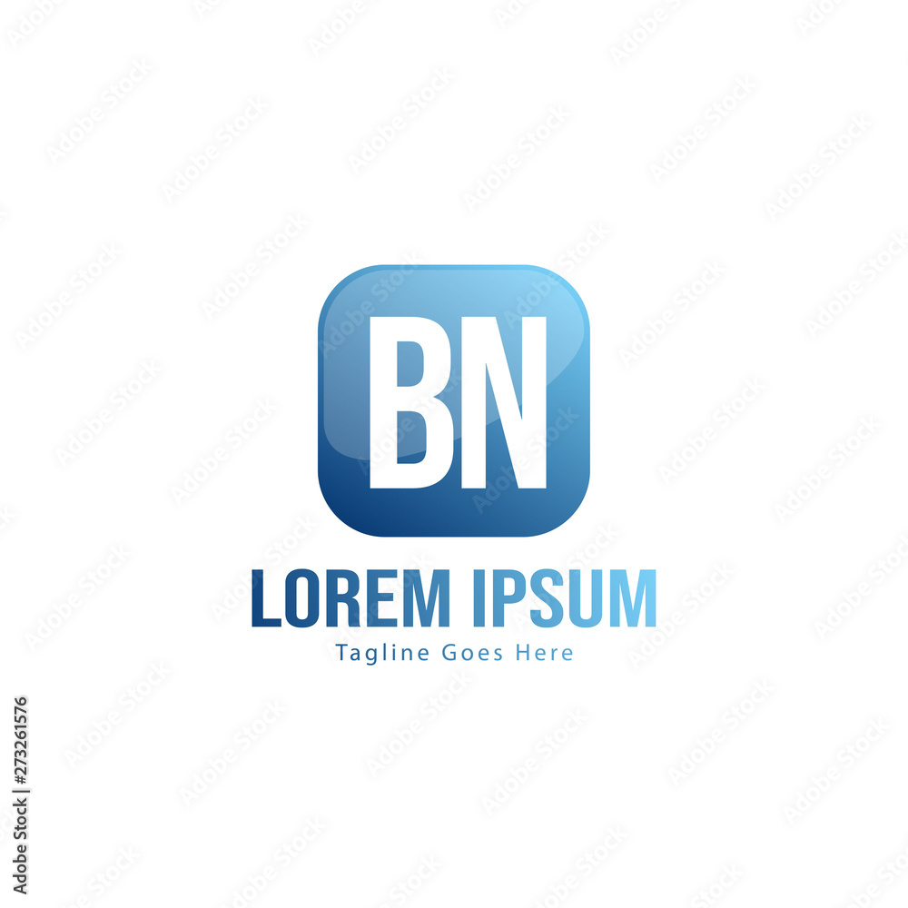BN Letter Logo Design. Creative Modern BN Letters Icon Illustration BN Letter Logo Design. Creative Modern BN Letters Icon Illustration