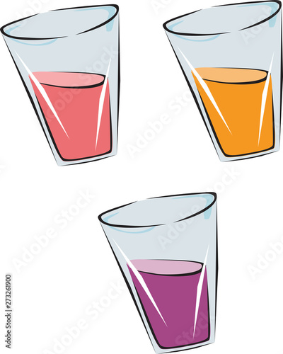Glass of drinks vector design element for websites, blogs, advertisements, flyers, posters, backgrounds, business cards, logo, and tri-folds	