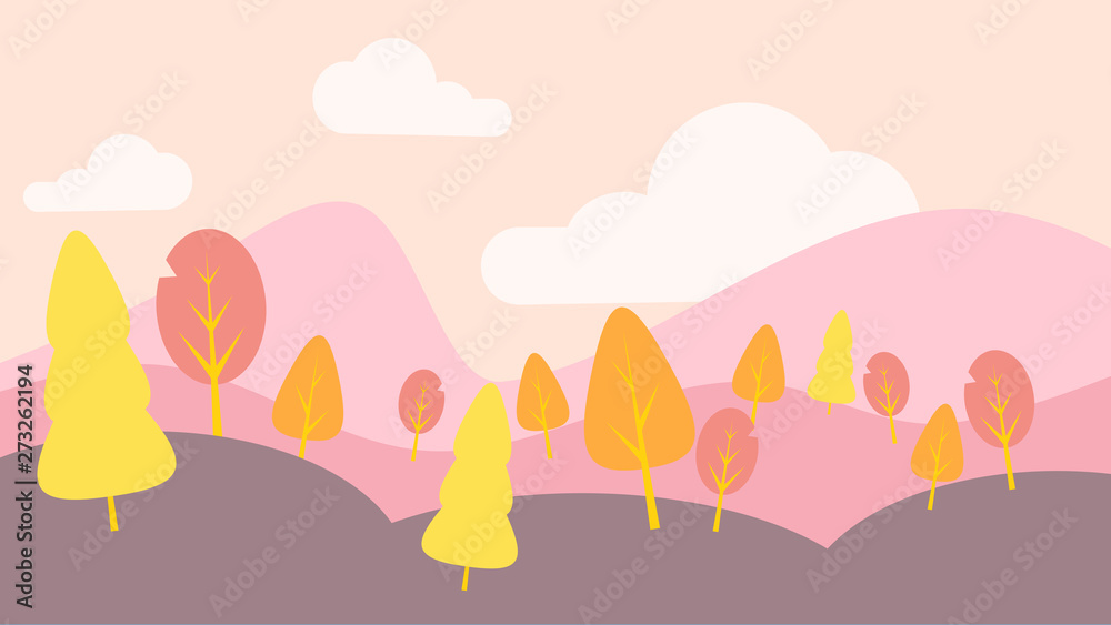 vector illustration of a landscape