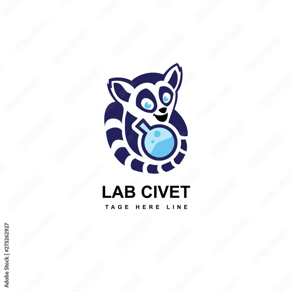 civet lab logo template