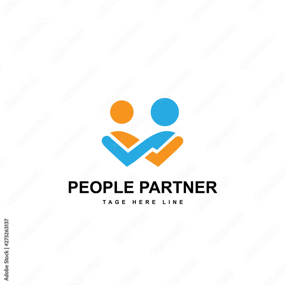 people partner logo template