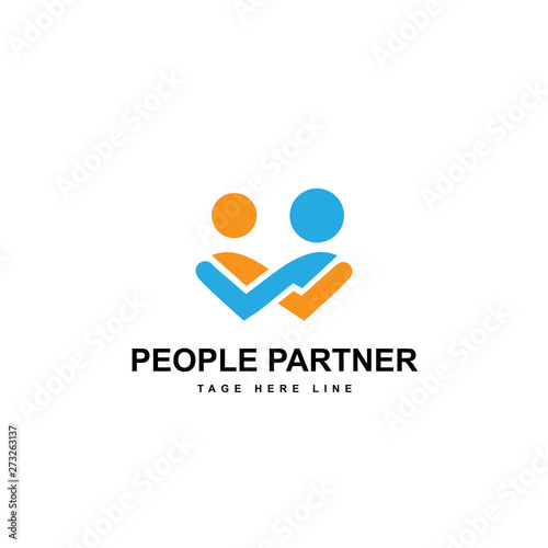 people partner logo template