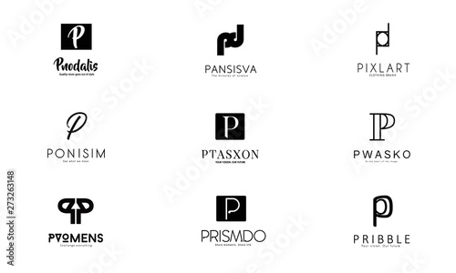 P Letter Alphabetic Logos 2 photo