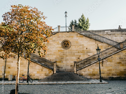 Canvas Print The film location of Mission Impossible at Charles Bridge, Prague