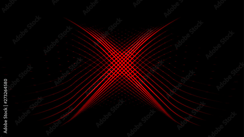 Red x target mark light abstract