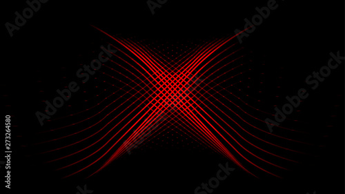 Red x target mark light abstract