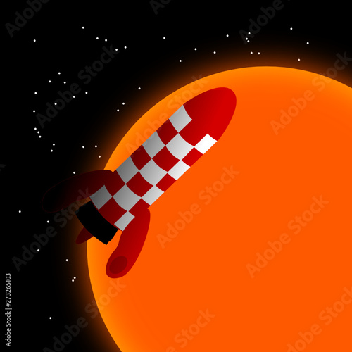 Rakete Sonne