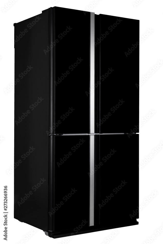 Refrigerator Isolated on White Background. Modern Kitchen and Domestic Major Appliances Refrigerator Isolated on White Background. Modern Kitchen and Domestic Major Appliances