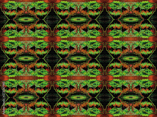 Wallpaper Mural Seamless endless repeating bright ornament of multi-colored geometric shapes. Torontodigital.ca