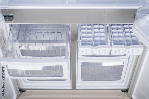 Wallpaper Mural Refrigerator Isolated on White Background. Modern Kitchen and Domestic Major Appliances Torontodigital.ca