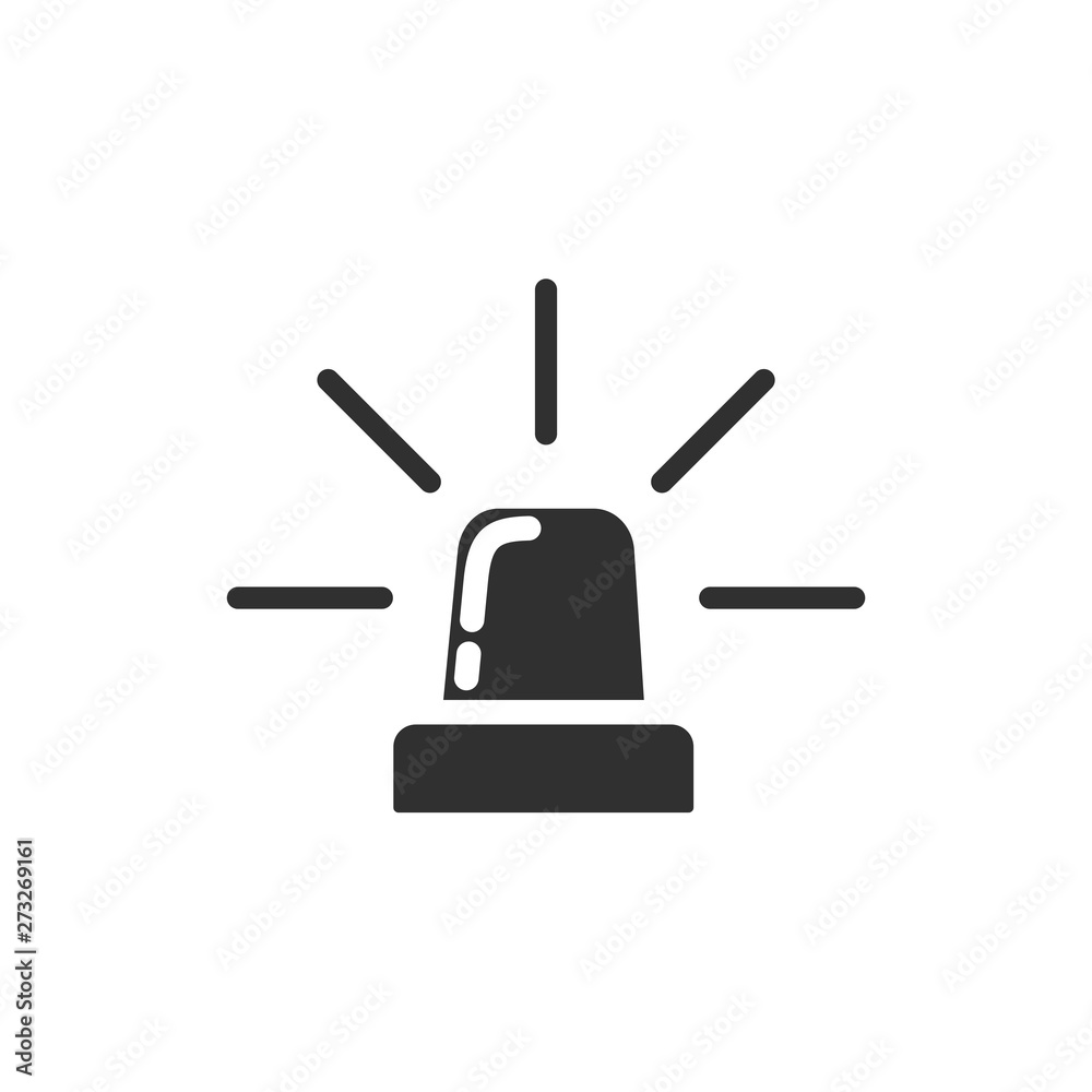Siren flat icon vector. siren logo design illustration Siren flat icon vector. siren logo design illustration