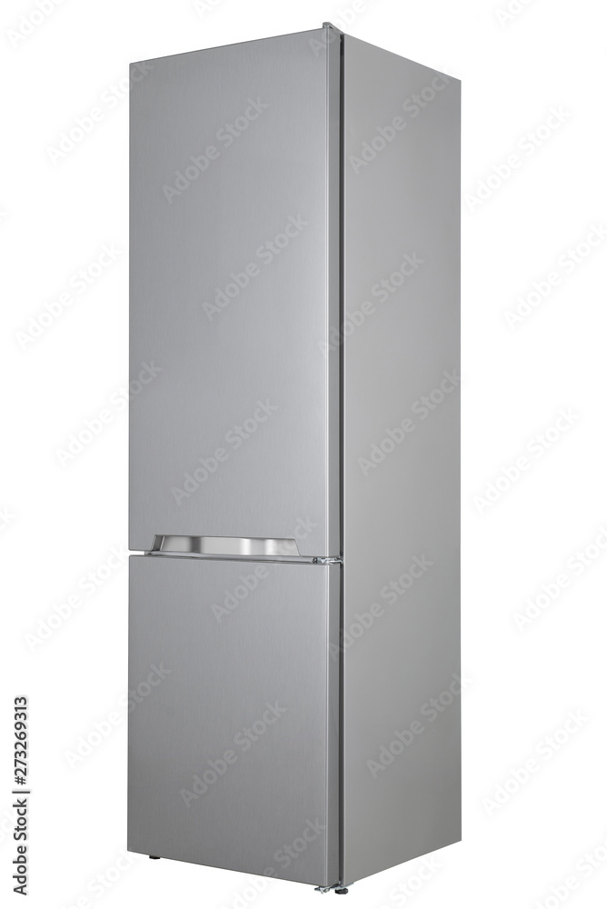 Refrigerator Isolated on White Background. Modern Kitchen and Domestic Major Appliances Refrigerator Isolated on White Background. Modern Kitchen and Domestic Major Appliances