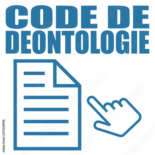 Logo code de déontologie.