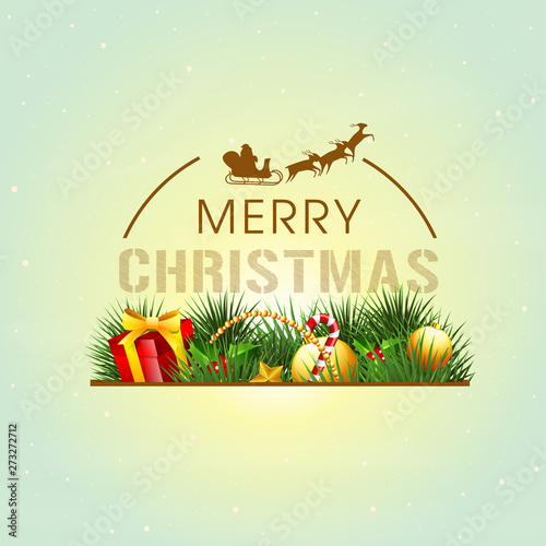 Poster and banner for Merry Christmas.
