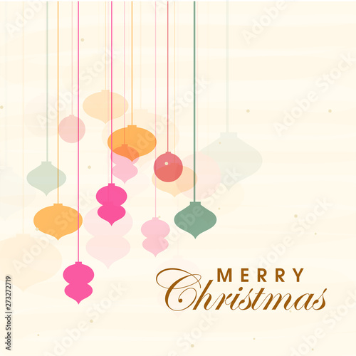 Poster and banner for Merry Christmas.