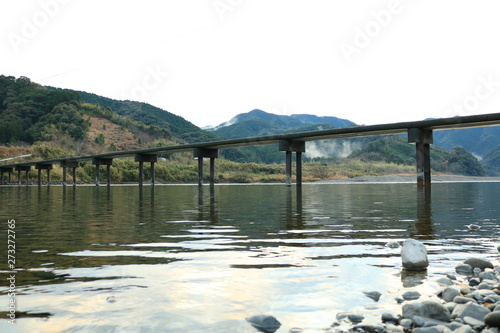 四万十川　三里沈下橋