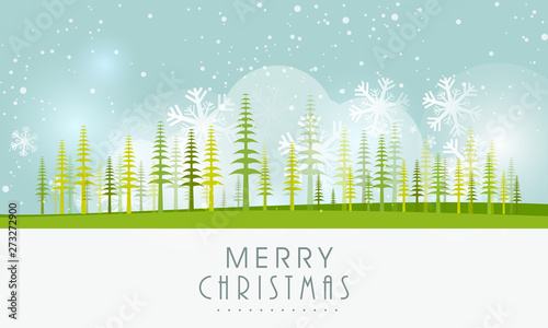 Poster, banner and card for Merry Christmas.
