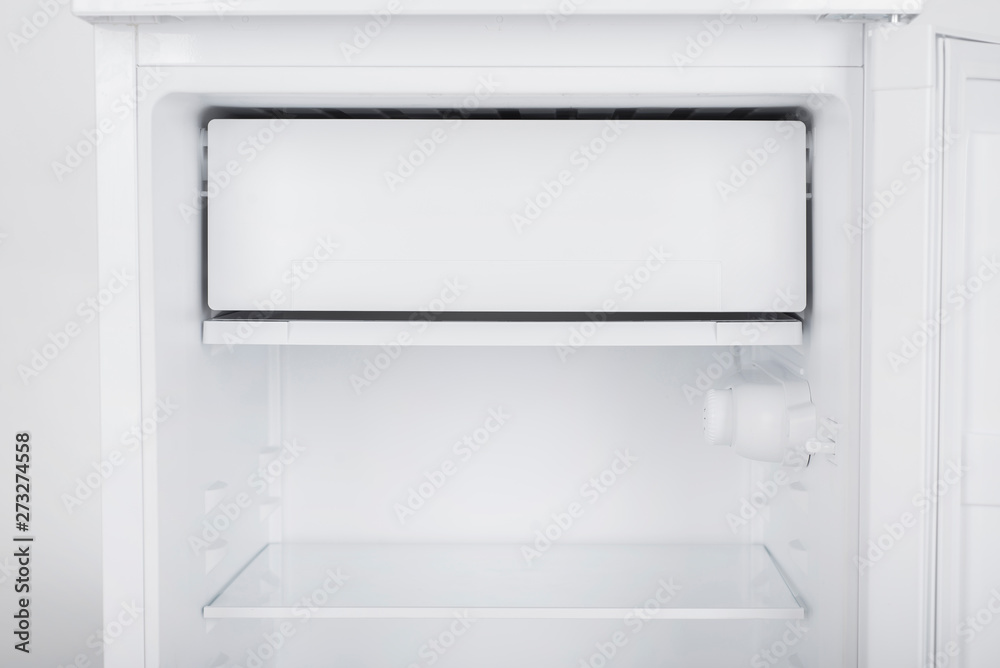 Refrigerator Isolated on White Background. Modern Kitchen and Domestic Major Appliances Refrigerator Isolated on White Background. Modern Kitchen and Domestic Major Appliances