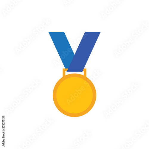Medal icon design template vector illustration isolated