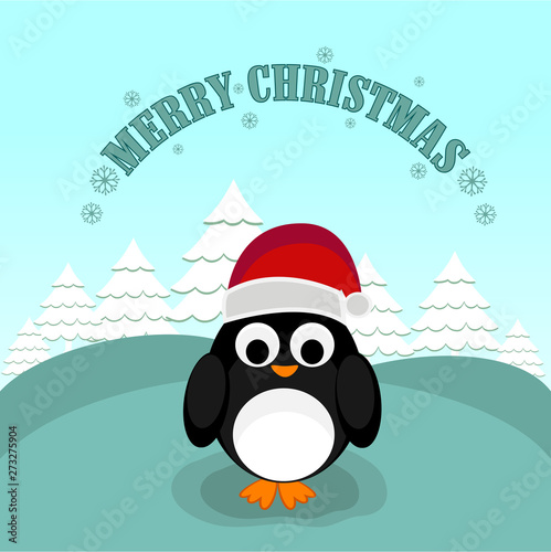 Christmas Day celebration with penguine.