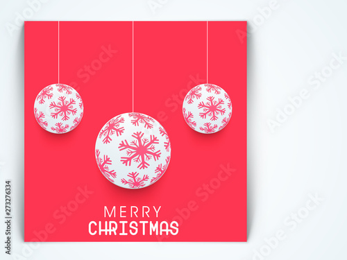 Poster, banner and card for Merry Christmas.