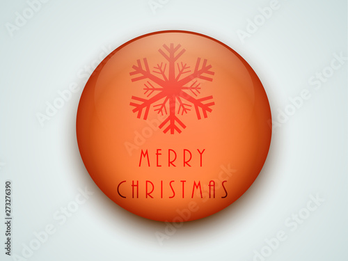 Tag, label and sticker for Merry Christmas.
