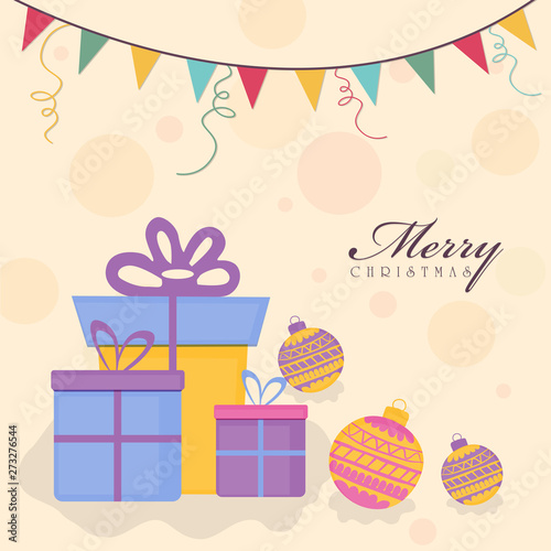 Christmas celebration with gifts.