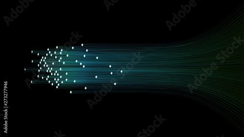 Connection blue speed line abstract technology background