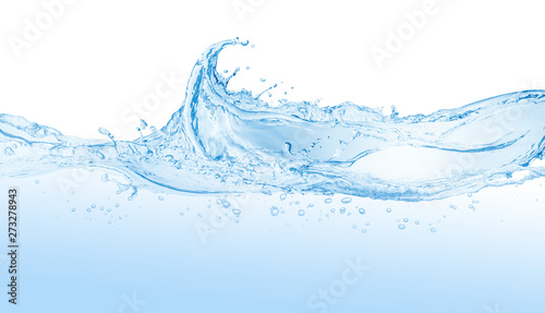 Fotografie, Obraz water splash isolated on white background, water splash
