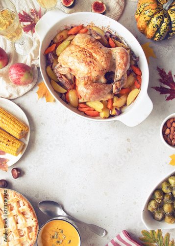 Traditional autumn food concept.