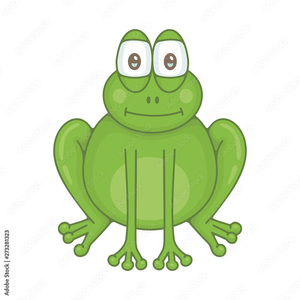 Obraz premium Frog. isolated on white background
