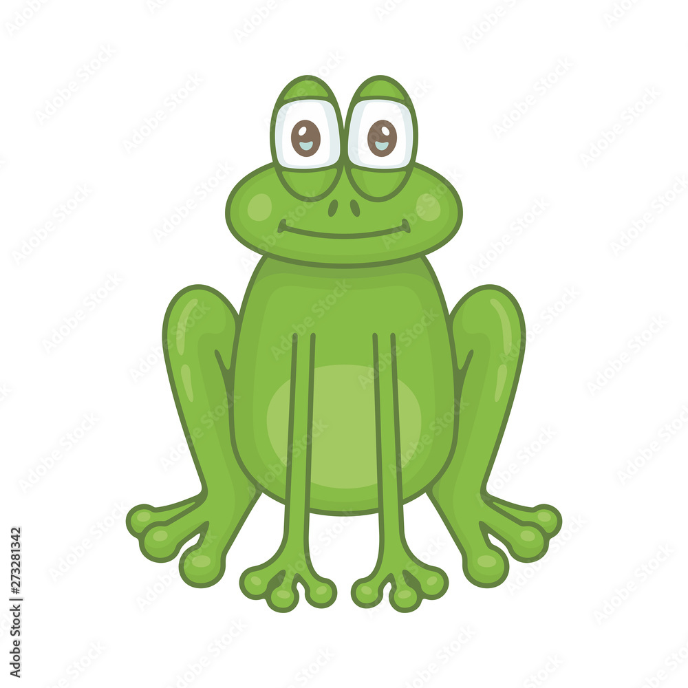 Frog. isolated on white background Frog. isolated on white background