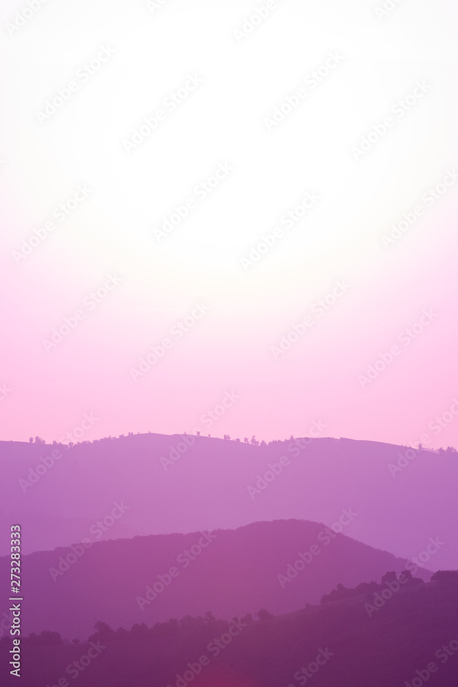 Fototapeta premium ultra violet purple summer landscape