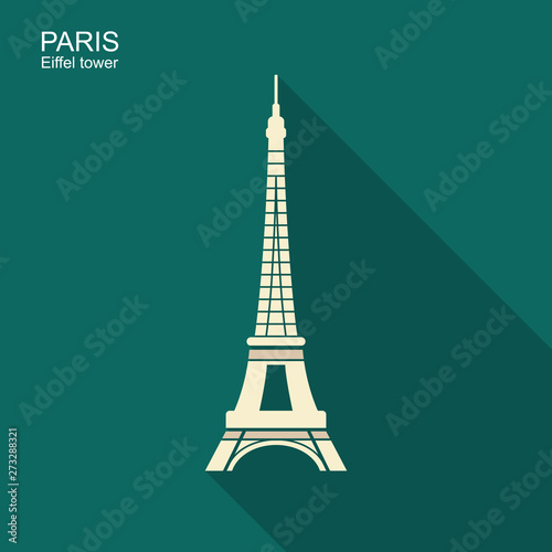 Eiffel tower , Paris, France. Travel Paris icon