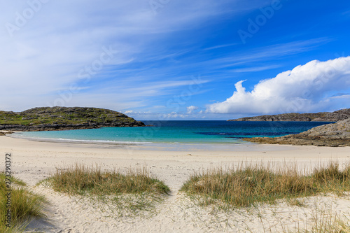 The view of Achmelvich beach from the Dunes  Lochinver  Scotland  UK