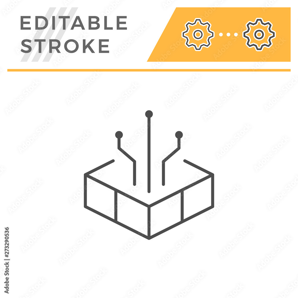 Technology editable stroke line icon