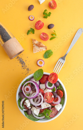 Healthy greek salad