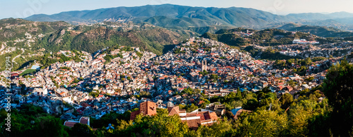 Panorama of city Taxco, Guerrero, Mexico
