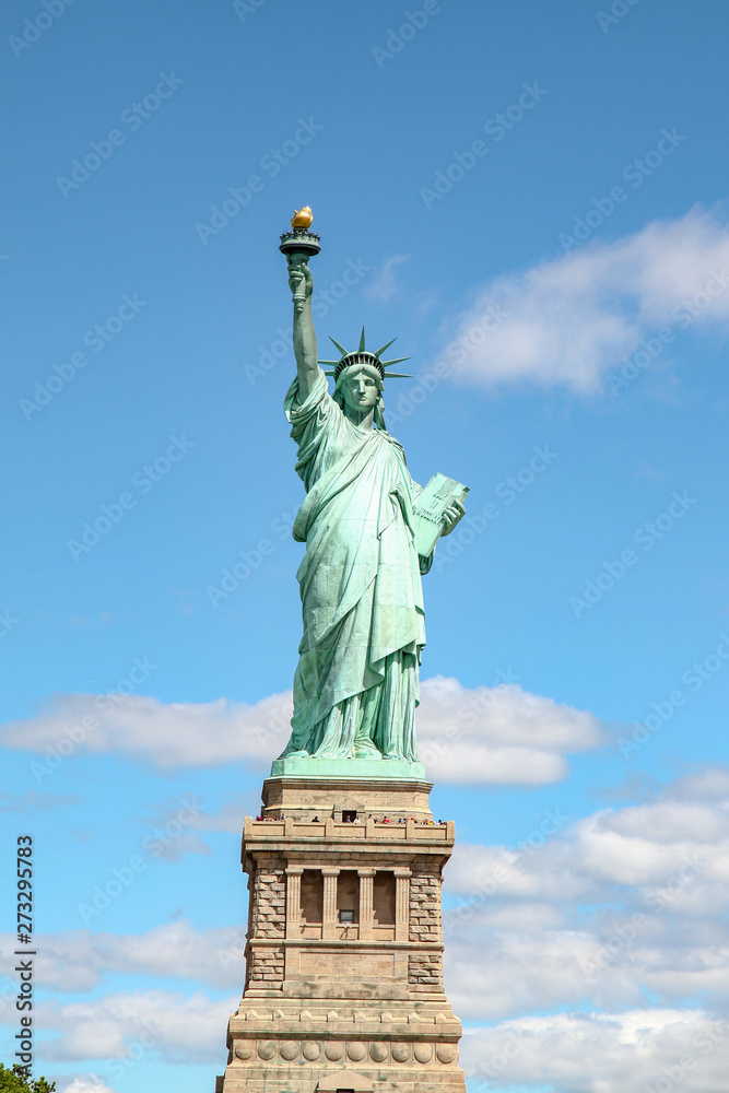 The Statue of liberty in New York is American symbol