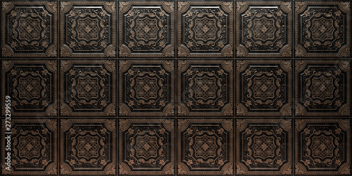 Vintage decorative pattern. 3D rendering.