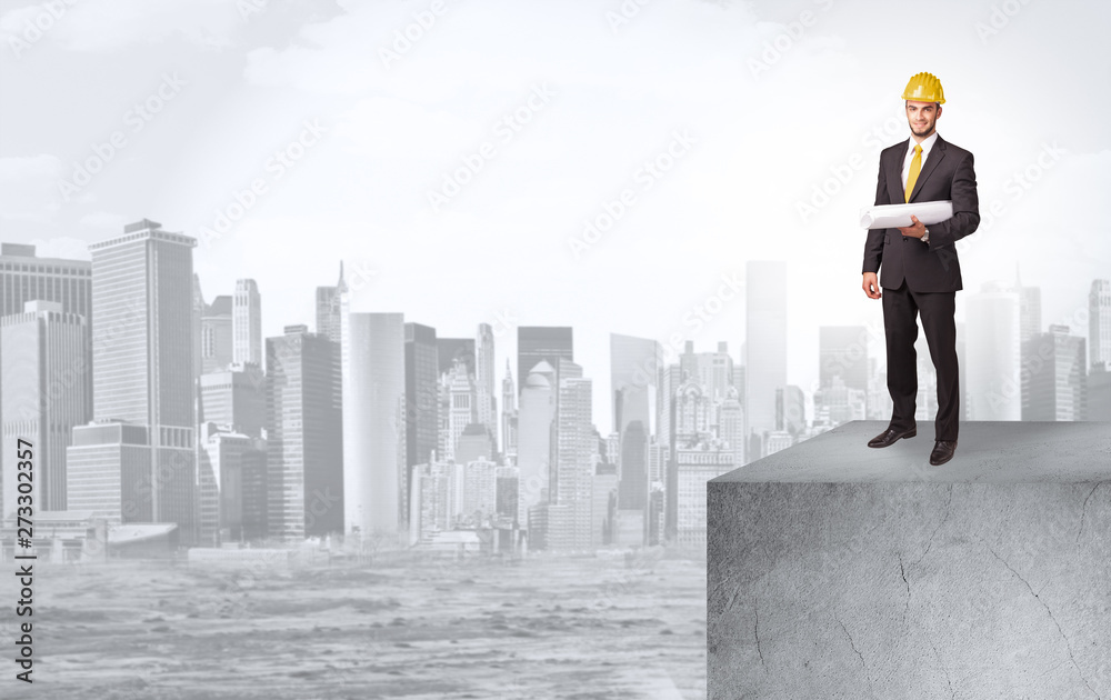 Young investor looking to the city from distance and thinking about investment
Young investor looking to the city from distance and thinking about investment
