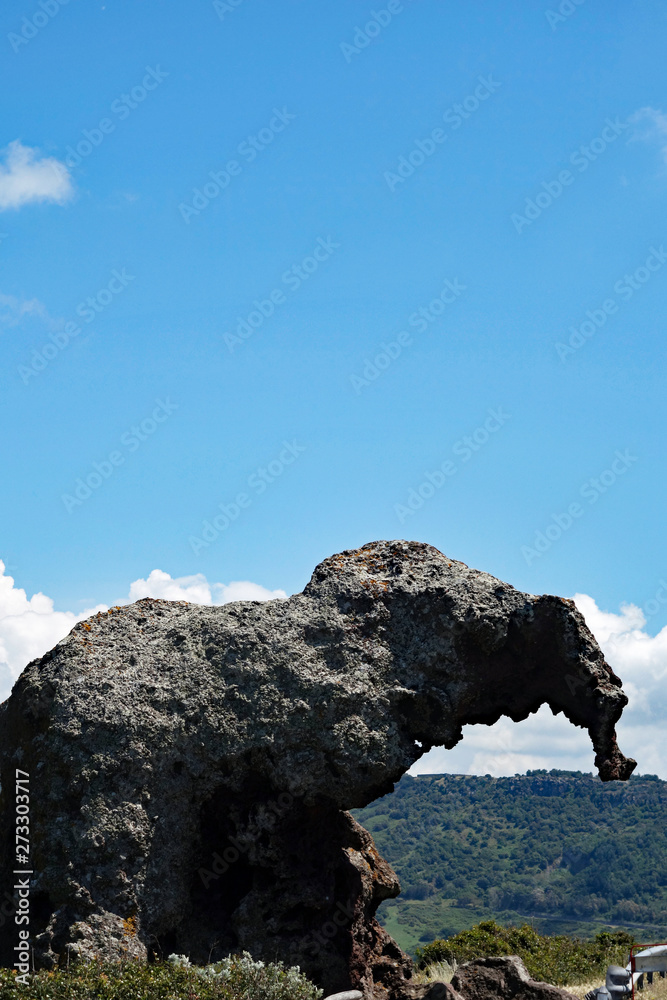 Sardinien Castelsardo Elefantenfelsen Hochformat