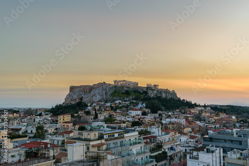 Parthenon temple view, Acropolis Athens