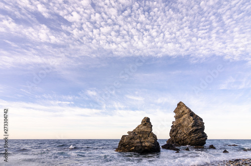 Playa del Molino de Papel, paraje Natural de Maro (Málaga) photo