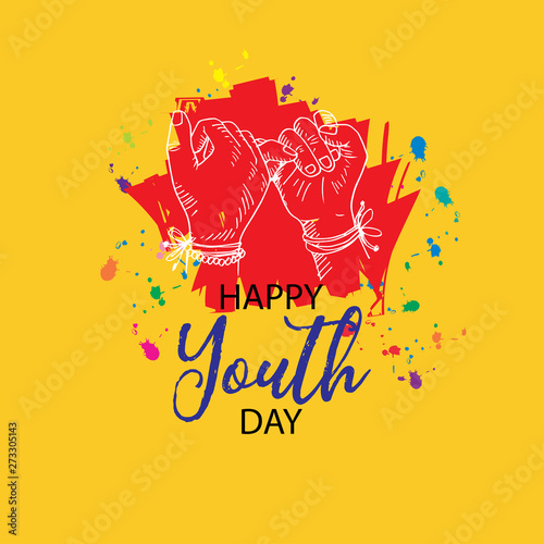 International Youth Day concept. August 12