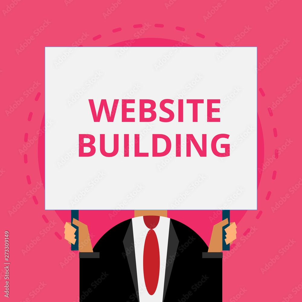 Text sign showing Website Building. Conceptual photo tools that typically allow the construction of pages Old fashioned way to pick people at airport hold big board with two hands. Text sign showing Website Building. Conceptual photo tools that typically allow the construction of pages Old fashioned way to pick people at airport hold big board with two hands.