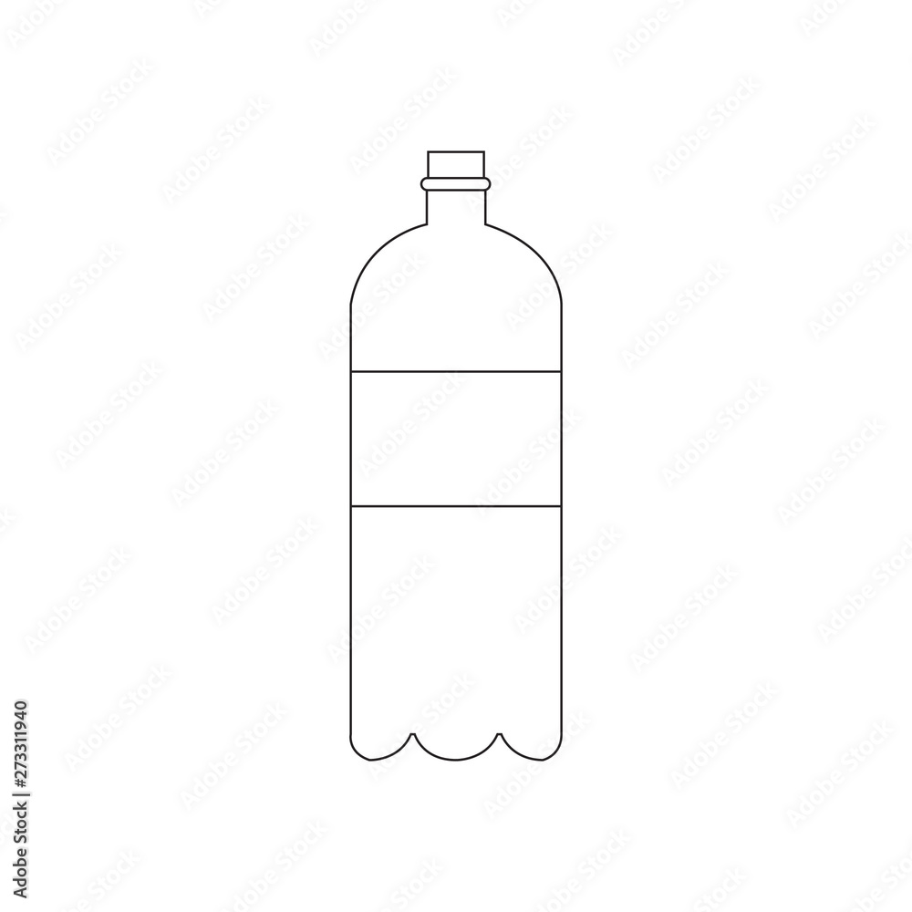 Bottle. Line icon. Vector sign. Bottle. Line icon. Vector sign.