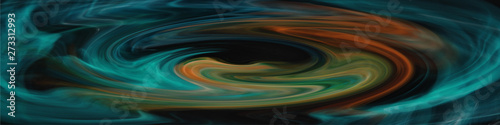 Digital Art, panoramic abstract three-dimensional objects with soft lighting, Germany