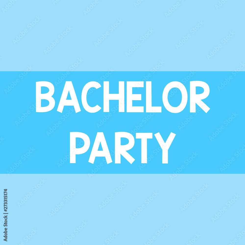 Writing note showing Bachelor Party. Business concept for Party given for a analysis who is about to get married Stag night Square rectangle paper sheet loaded with full creation of pattern theme
